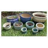 Glazed Earthenware Planter Pots & More