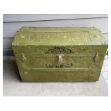 Antique Camel Back Trunk