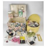 Vintage Sewing Boxes & Sewing Supplies