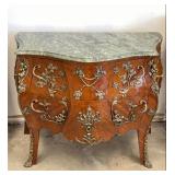 French Louis XV Style Bombe Commode