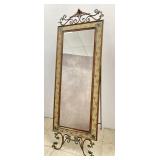 Metal Frame Traditional Freestanding Cheval Mirror