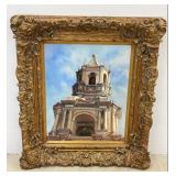 4 FT Ornately Framed Acrylic on Canvas