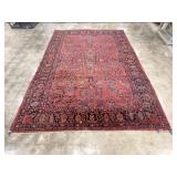 11 FT Persian Sarouk Style Area Rug
