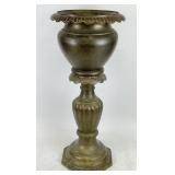 2 FT Solid Brass Jardiniere Pedestal Planter