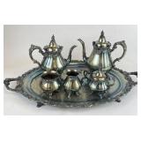 Wallace Baroque Silver Plate Coffee/Tea Set