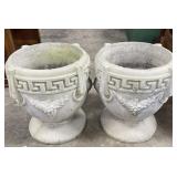 Cast Concrete Garden Urn Planters