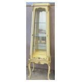 Romweber French Provincial Lighted Curio Cabinet