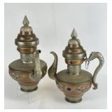 Vintage Tibetan Style Copper Ewers