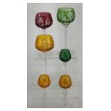 Bohemian Cut to Cleara Crystal Goblets