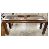 Vintage Walnut Console Table