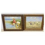 Framed Original Oil on Canvas