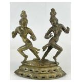 Dancing Shiva & Parvati Metal Figurine