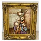Gilt Framed Signed Oil on Canvas - J Roybal