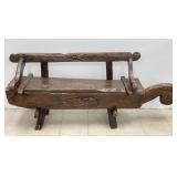 Vintage Moroccan Camel Saddle Stool Bench