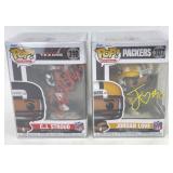 Autographed Funko Pop! NFL Figurines w/ COA