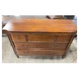 Bow Front Nine Drawer Dresser