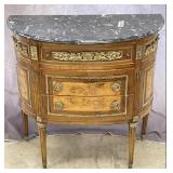 Louis XVI Style Demilune Commode