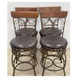 Powell Big & Tall Back Scroll Stool