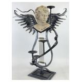 Neoclassical Style Cherub Bust Candelabra