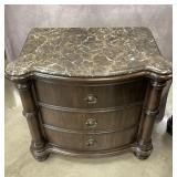 Bernhardt Traditional Serpentine Nightstand