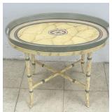 Maitland Smith Bamboo Style Tole Tray Table