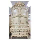 French Provincial Rococo Style Armoire
