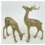 Solid Brass Deer Figurines