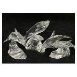 Swarovski Crystal Dolphin & Whale Figurines