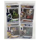 Autographed Funko Pop! NFL & MLB Figurines w/ COA