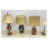 Medieval Revival & Brutalist Tabletop Lamps