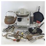 Selection of Vintage Kitchen Utensils & More