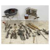 Selection of Vintage Kitchen Utensils & More