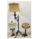 Hollywood Regency Style Tabletop & Floor Lamps