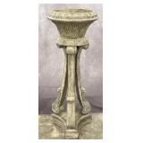 Cast Resin Pedestal Planter