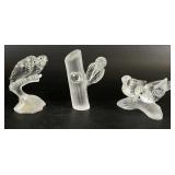 Retired Swarovski Crystal Turtle Dove Figurines