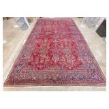 19.5 FT Antique Persian Sarouk Hand Woven Rug