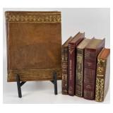 Antiqued Leather Bound Books