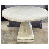 Cast Concrete Pedestal Dining Table