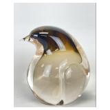 Murano Art Glass Penguin Figurine - Signed
