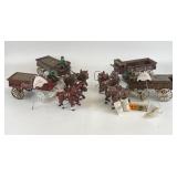 Vintage Cast Iron Horse Wagons