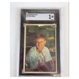 Authentic 1953 Bowman Color Baseball Card - Stan