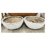 Willy Guhl Style Concrete Planters