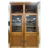 Aspen Furniture Mission Style Solid Oak Lighted