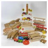 Vintage Whistlin' Dixie, Wooden Toy Train Pieces &