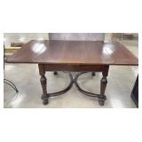 Vintage Double Pedestal Extension Dining Table