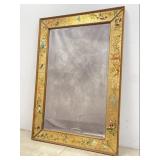 3.75 FT Vintage Italian Hand Painted Beveled