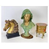 Italian Florentine Gilt Jewelry Chest & More