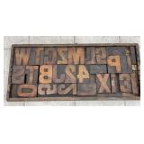 Vintage Letterpress Printer's Drawer & Printing
