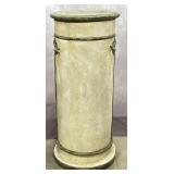 Fiberglass & Resin Distressed Cylindrical Pedestal