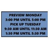 Pickup in Conroe Tuesday, 8/25, or Shipping